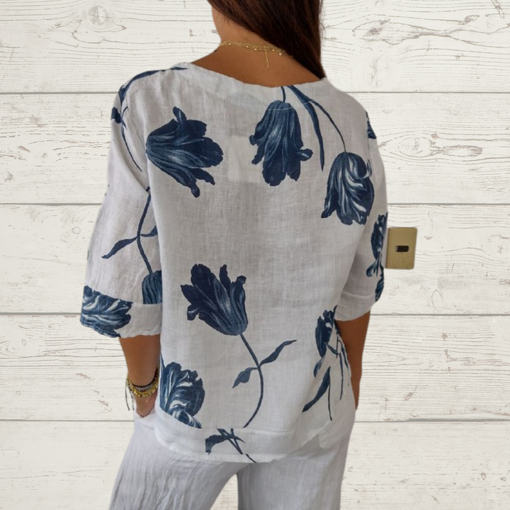 Annie | Elegant Floral Blouse