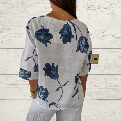 Annie | Elegant Floral Blouse