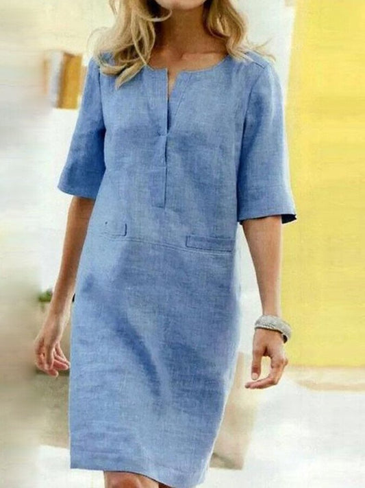 Amy | Cotton-Linen Dress