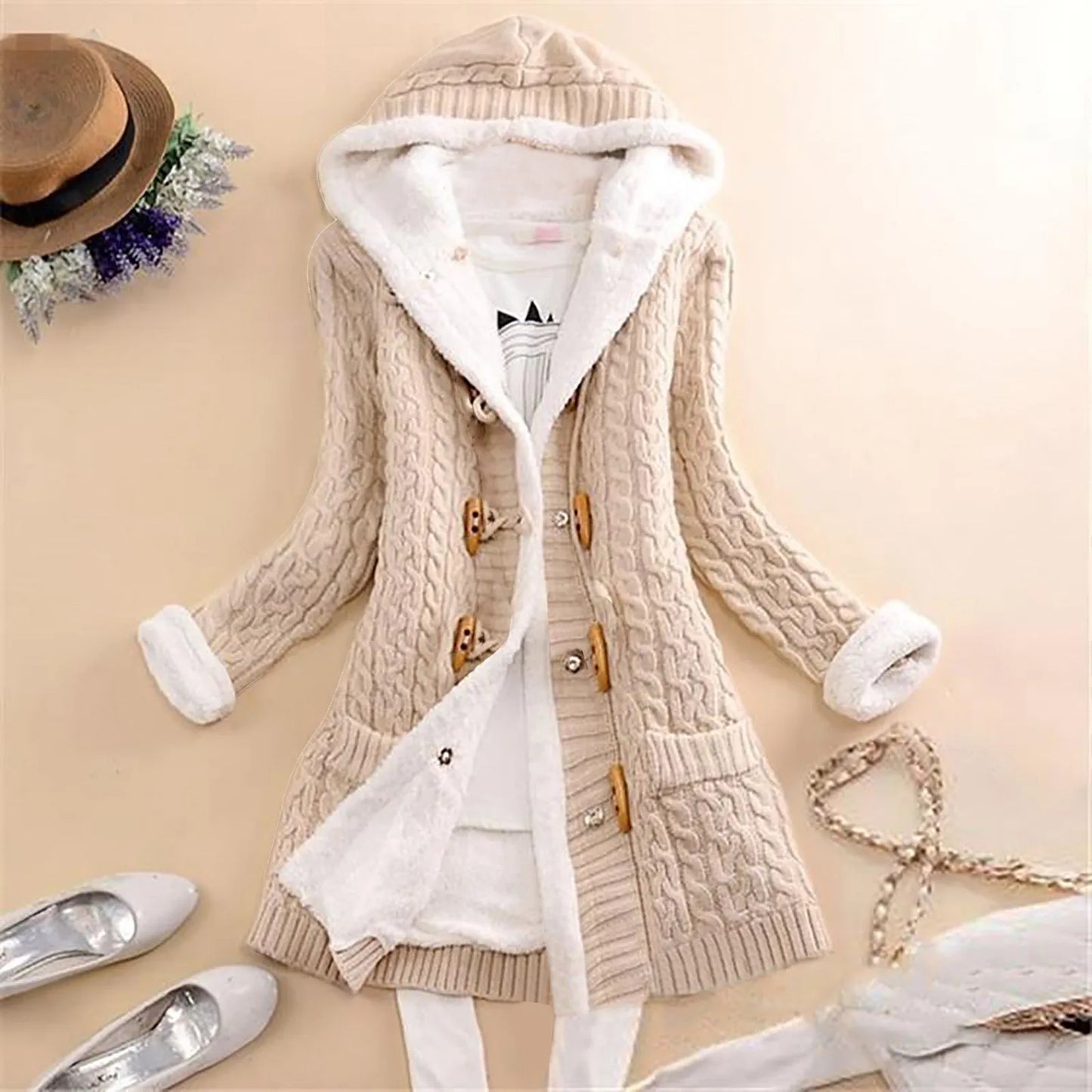 Gabriella | Knitted Cardigan With Lining