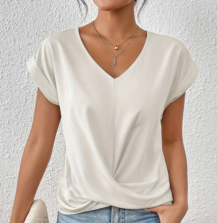 Emeralda | Elegant V-Neck Top