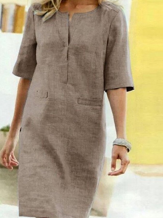 Amy | Cotton-Linen Dress