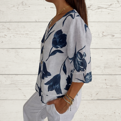 Annie | Elegant Floral Blouse