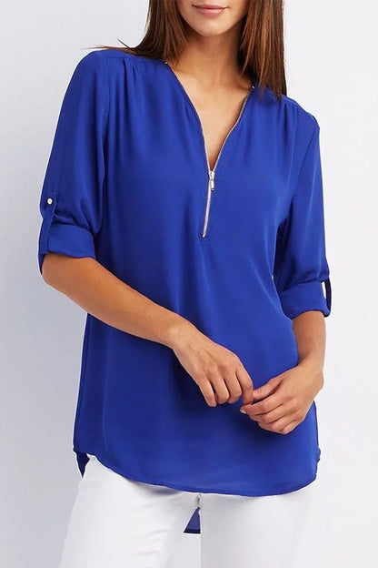 Ruby | Half-Zip Blouse